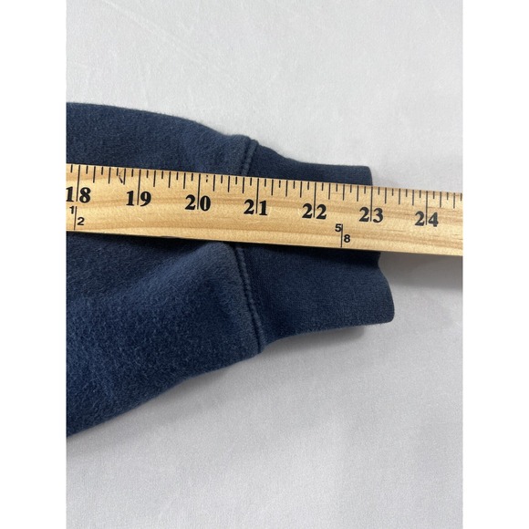 Jansport‎ Navy In Gold Letters Blue Crewneck Sweatshirt Mens Size Small Fleece - Picture 7 of 10